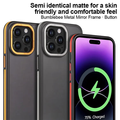 For iPhone 14 Pro Max Case Matte Dual Color TPU+PC Drop Proof Phone Cover