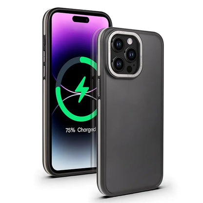 For iPhone 14 Pro Max Case Matte Dual Color TPU+PC Drop Proof Phone Cover