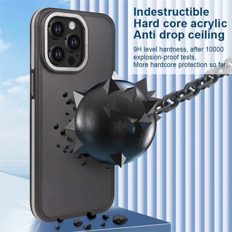For iPhone 14 Pro Case Shockproof Matte Dual Color TPU+PC Phone Cover