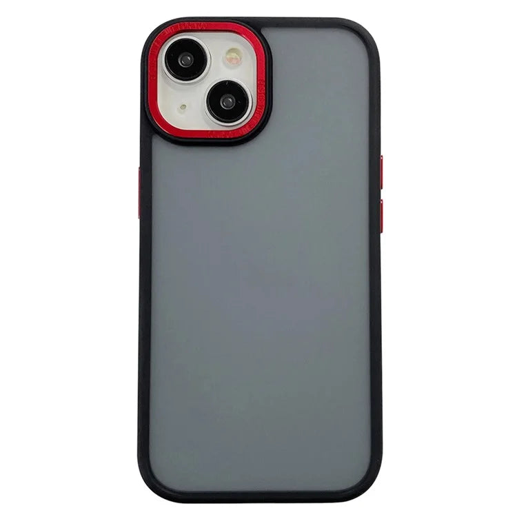 For iPhone 14 Case Scratch Resistant Dual Color Matte TPU+PC Phone Cover