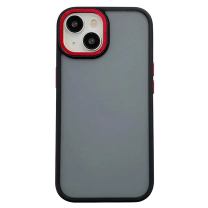 For iPhone 14 Case Scratch Resistant Dual Color Matte TPU+PC Phone Cover