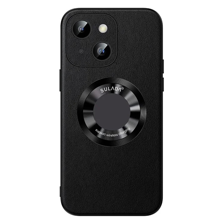 SULADA For iPhone 15 Case Compatible with Magsafe Microfiber Leather+TPU Phone Cover