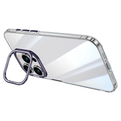 SULADA For iPhone 15 Pro Case Camera Kickstand Clear TPU+PC Phone Cover