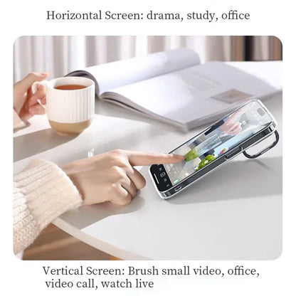 SULADA For iPhone 15 Case Camera Kickstand Clear Shell TPU+PC Phone Cover