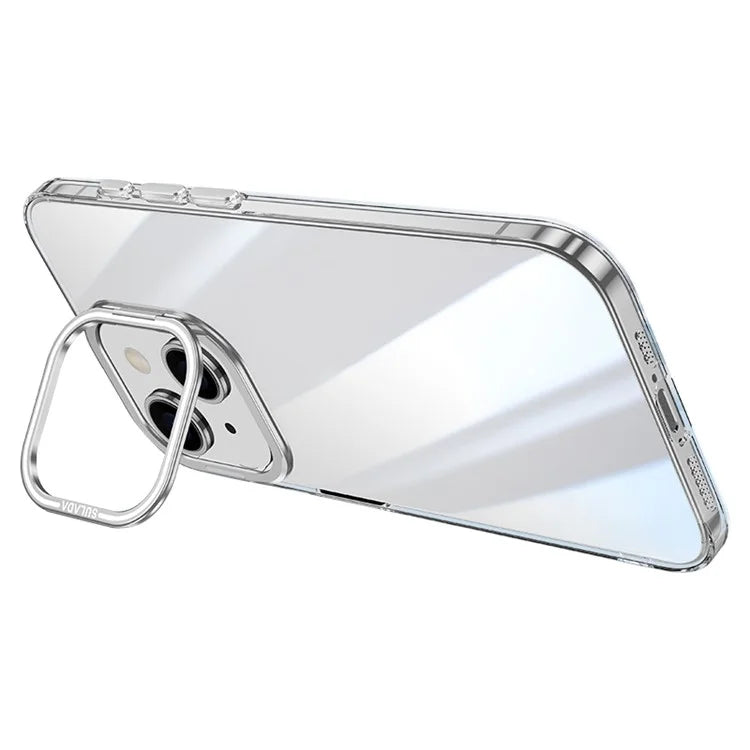 SULADA For iPhone 13 Case Camera Kickstand Shockproof TPU+PC Clear Phone Cover