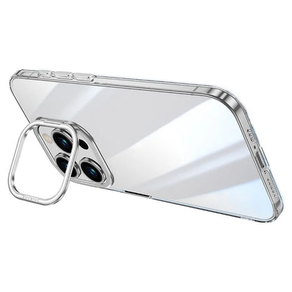 SULADA For iPhone 13 Pro Max Case TPU+PC Shell Camera Kickstand Clear Phone Cover