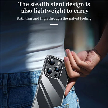 SULADA For iPhone 13 Pro Max Case TPU+PC Shell Camera Kickstand Clear Phone Cover