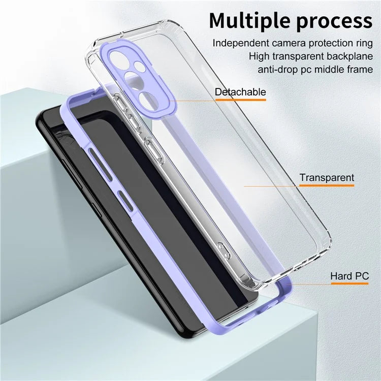 For Samsung Galaxy M54 5G / F54 5G Case TPU+PC Clear Shockproof Phone Cover
