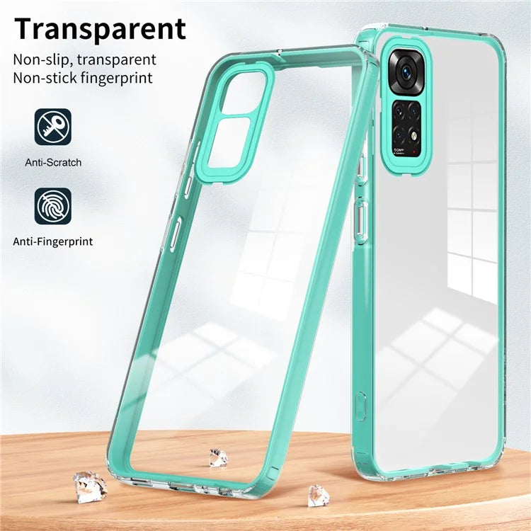 For Xiaomi Redmi Note 12S 4G / 11S 4G / Note 11 4G (Qualcomm) Case TPU + PC Clear Back Phone Cover