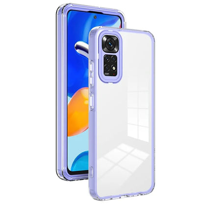 For Xiaomi Redmi Note 12S 4G / 11S 4G / Note 11 4G (Qualcomm) Case TPU + PC Clear Back Phone Cover