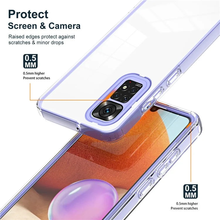 For Xiaomi Redmi Note 12S 4G / 11S 4G / Note 11 4G (Qualcomm) Case TPU + PC Clear Back Phone Cover