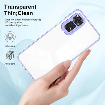 For Xiaomi Redmi Note 12S 4G / 11S 4G / Note 11 4G (Qualcomm) Case TPU + PC Clear Back Phone Cover