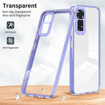 For Xiaomi Redmi Note 12S 4G / 11S 4G / Note 11 4G (Qualcomm) Case TPU + PC Clear Back Phone Cover