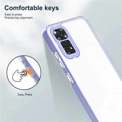 For Xiaomi Redmi Note 12S 4G / 11S 4G / Note 11 4G (Qualcomm) Case TPU + PC Clear Back Phone Cover