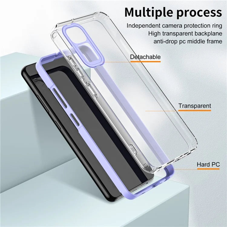For Xiaomi Redmi Note 12S 4G / 11S 4G / Note 11 4G (Qualcomm) Case TPU + PC Clear Back Phone Cover