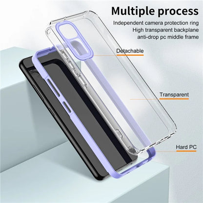 For Xiaomi Redmi Note 12S 4G / 11S 4G / Note 11 4G (Qualcomm) Case TPU + PC Clear Back Phone Cover