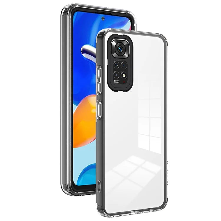 For Xiaomi Redmi Note 12S 4G / 11S 4G / Note 11 4G (Qualcomm) Case TPU + PC Clear Back Phone Cover