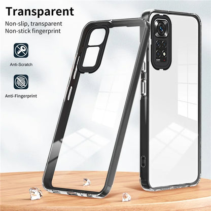 For Xiaomi Redmi Note 12S 4G / 11S 4G / Note 11 4G (Qualcomm) Case TPU + PC Clear Back Phone Cover