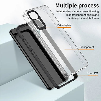 For Xiaomi Redmi Note 12S 4G / 11S 4G / Note 11 4G (Qualcomm) Case TPU + PC Clear Back Phone Cover