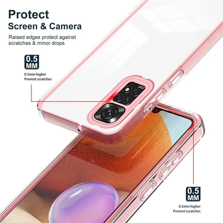 For Xiaomi Redmi Note 12S 4G / 11S 4G / Note 11 4G (Qualcomm) Case TPU + PC Clear Back Phone Cover