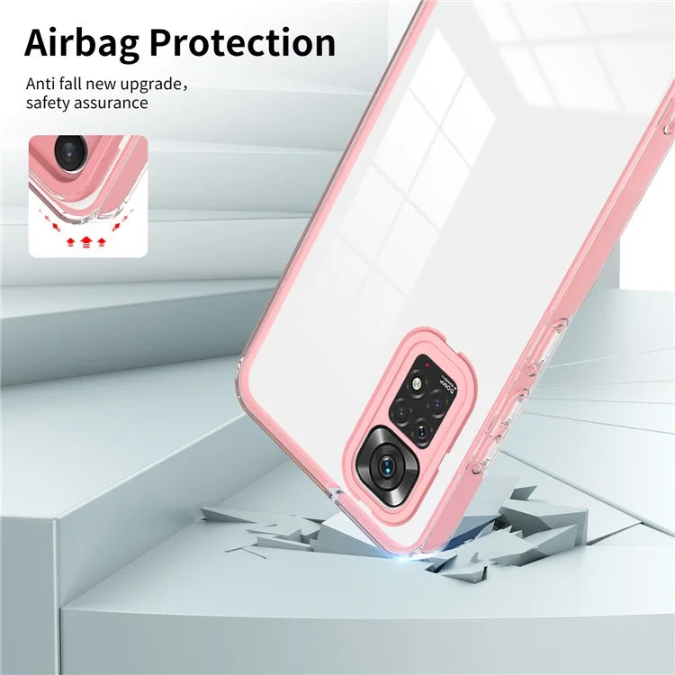 For Xiaomi Redmi Note 12S 4G / 11S 4G / Note 11 4G (Qualcomm) Case TPU + PC Clear Back Phone Cover