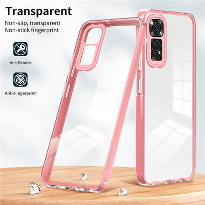 For Xiaomi Redmi Note 12S 4G / 11S 4G / Note 11 4G (Qualcomm) Case TPU + PC Clear Back Phone Cover