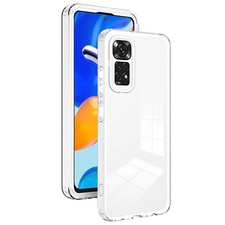 For Xiaomi Redmi Note 12S 4G / 11S 4G / Note 11 4G (Qualcomm) Case TPU + PC Clear Back Phone Cover