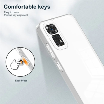 For Xiaomi Redmi Note 12S 4G / 11S 4G / Note 11 4G (Qualcomm) Case TPU + PC Clear Back Phone Cover