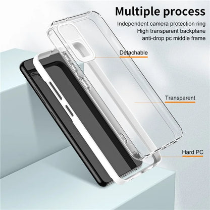For Xiaomi Redmi Note 12S 4G / 11S 4G / Note 11 4G (Qualcomm) Case TPU + PC Clear Back Phone Cover