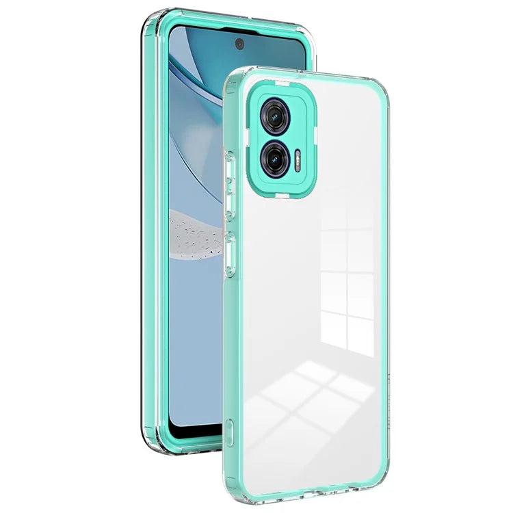 For Motorola Moto G53 5G Case TPU+PC Clear Back Color Edge Cellphone Cover