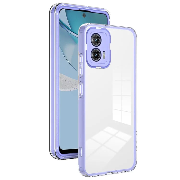 For Motorola Moto G53 5G Case TPU+PC Clear Back Color Edge Cellphone Cover