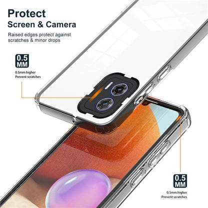 For Motorola Moto G53 5G Case TPU+PC Clear Back Color Edge Cellphone Cover