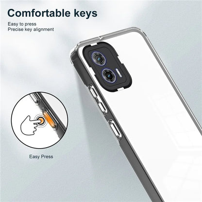 For Motorola Moto G53 5G Case TPU+PC Clear Back Color Edge Cellphone Cover