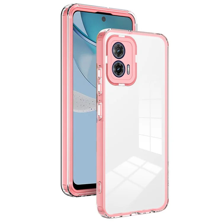 For Motorola Moto G53 5G Case TPU+PC Clear Back Color Edge Cellphone Cover