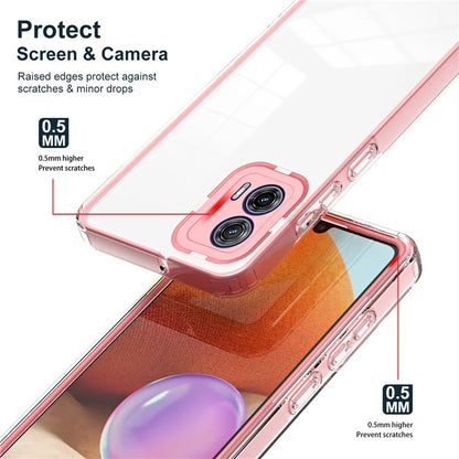 For Motorola Moto G53 5G Case TPU+PC Clear Back Color Edge Cellphone Cover