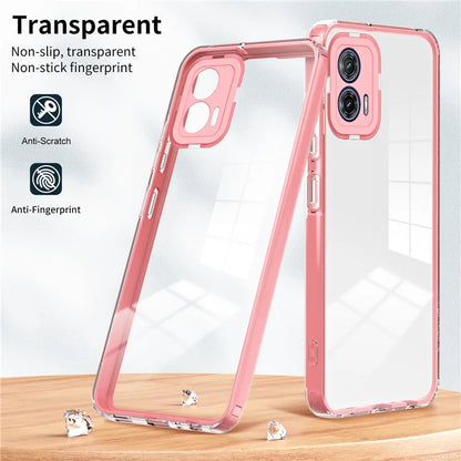 For Motorola Moto G53 5G Case TPU+PC Clear Back Color Edge Cellphone Cover