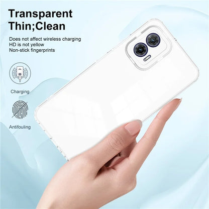 For Motorola Moto G53 5G Case TPU+PC Clear Back Color Edge Cellphone Cover