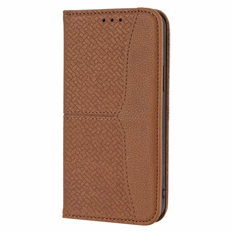 For iPhone 15 Case Drop-proof Leather Wallet Stand Phone Cover with Strap