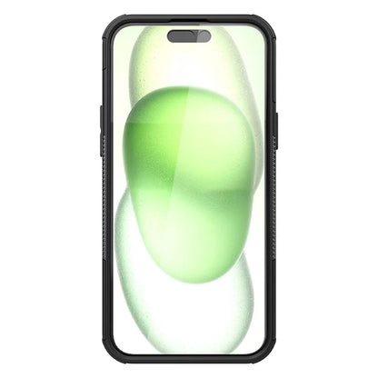 For iPhone 15 Plus Tyre Pattern Design Cover PC+TPU Phone Case with Kickstand