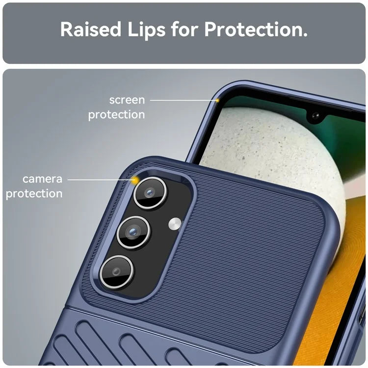 Thunder Series For Samsung Galaxy A15 5G Case Thicken TPU Cell Phone Cover Protective Shell