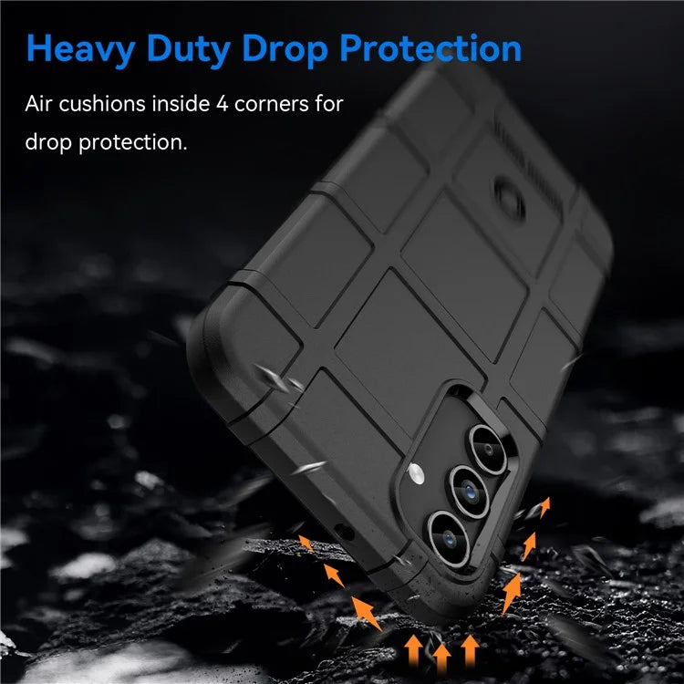 For Samsung Galaxy A15 5G Case Square Grid Texture TPU Shell Phone Cover