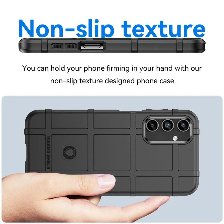 For Samsung Galaxy A15 5G Case Square Grid Texture TPU Shell Phone Cover