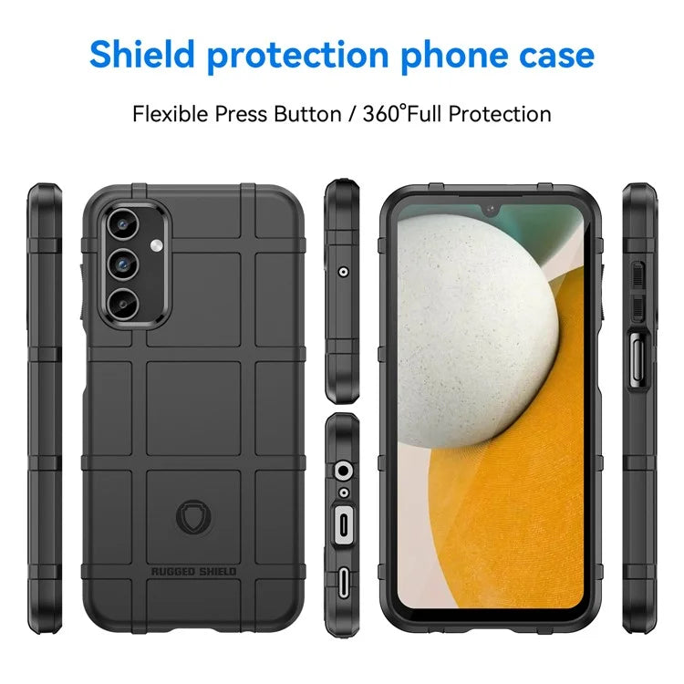 For Samsung Galaxy A15 5G Case Square Grid Texture TPU Shell Phone Cover