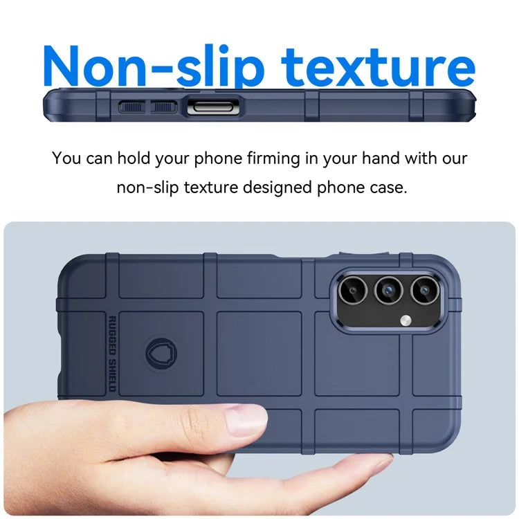 For Samsung Galaxy A15 5G Case Square Grid Texture TPU Shell Phone Cover