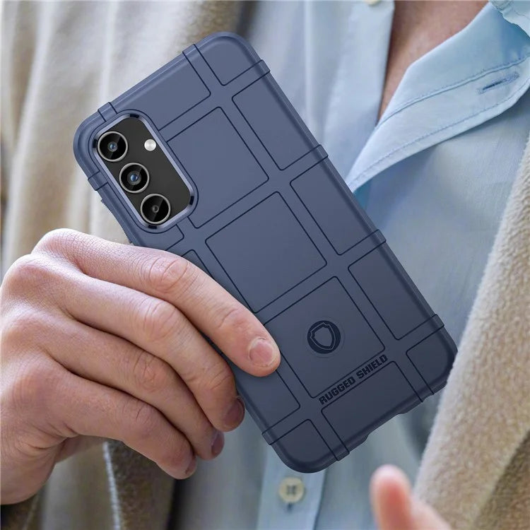 For Samsung Galaxy A15 5G Case Square Grid Texture TPU Shell Phone Cover