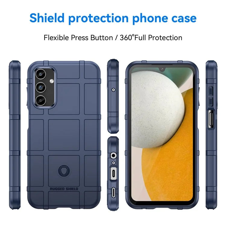 For Samsung Galaxy A15 5G Case Square Grid Texture TPU Shell Phone Cover