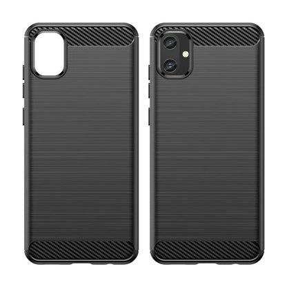 For Samsung Galaxy A05 4G Case Anti-Scratch Cover TPU Carbon Fiber Texture Phone Shell
