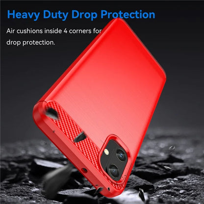 For Samsung Galaxy A05 4G Case Anti-Scratch Cover TPU Carbon Fiber Texture Phone Shell