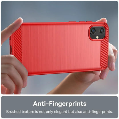 For Samsung Galaxy A05 4G Case Anti-Scratch Cover TPU Carbon Fiber Texture Phone Shell