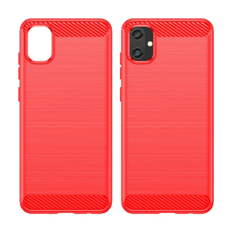 For Samsung Galaxy A05 4G Case Anti-Scratch Cover TPU Carbon Fiber Texture Phone Shell
